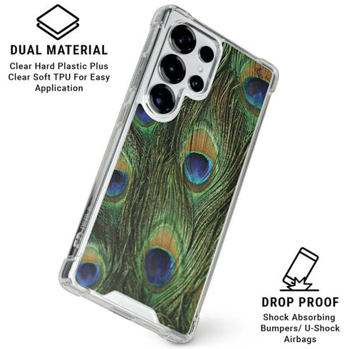 Peacock Galaxy S26 Ultra Clear Case
