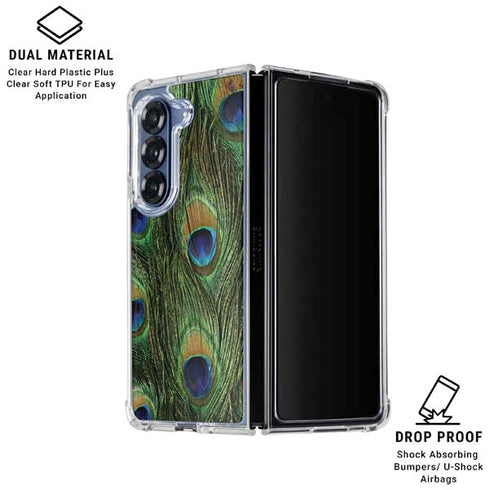 Peacock Galaxy Z Fold6 Clear Case