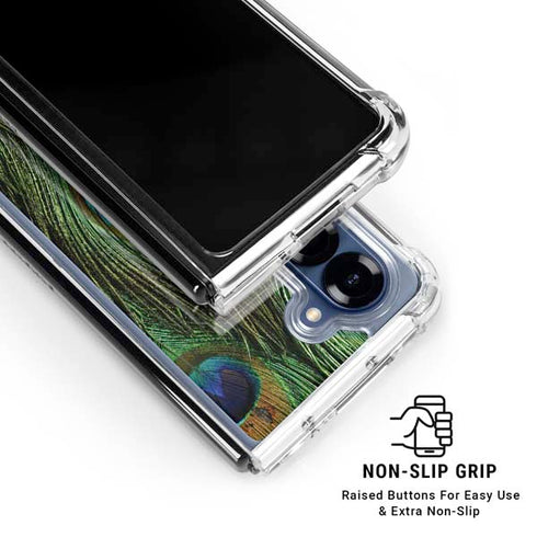 Peacock Galaxy Z Fold6 Clear Case