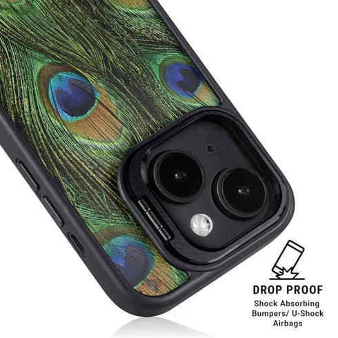 Peacock iPhone 14 Kickstand Case