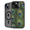 Peacock iPhone 14 Plus Kickstand Case