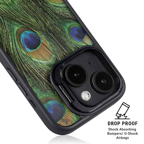 Peacock iPhone 14 Plus Kickstand Case