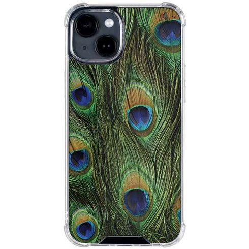 Peacock iPhone 15 Clear Case