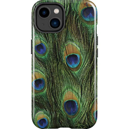 Peacock iPhone 15 Impact Case