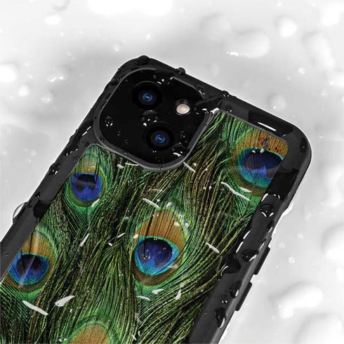 Peacock iPhone 15 Plus Waterproof Case
