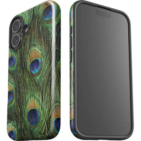 Peacock iPhone 16 Impact Case