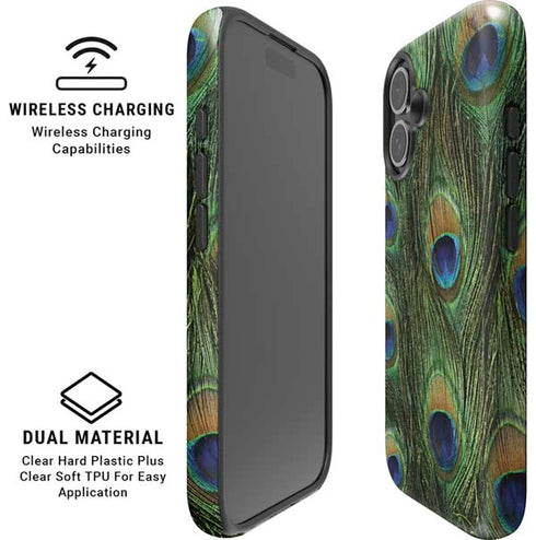 Peacock iPhone 16 Magsafe Impact Case