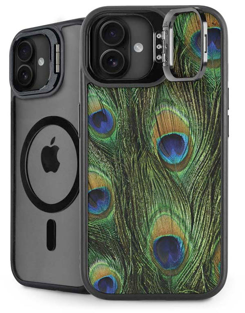 Peacock iPhone 16 Plus Kickstand Case