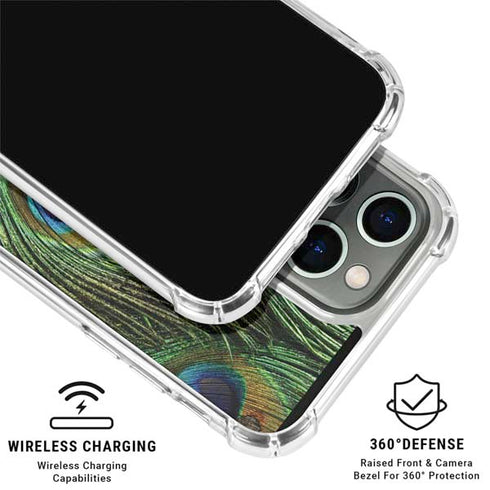 Peacock iPhone 16 Pro Clear Case