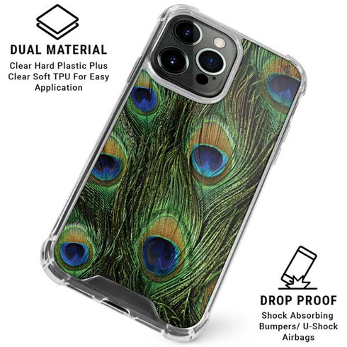 Peacock iPhone 16 Pro Clear Case