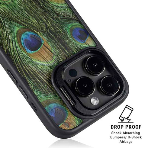 Peacock iPhone 16 Pro Kickstand Case
