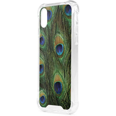 Peacock iPhone XS Clear Case