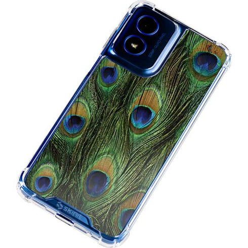 Peacock Moto G 5G (2024) Clear Case