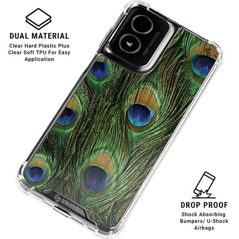 Peacock Moto G Power 5G (2024) Clear Case