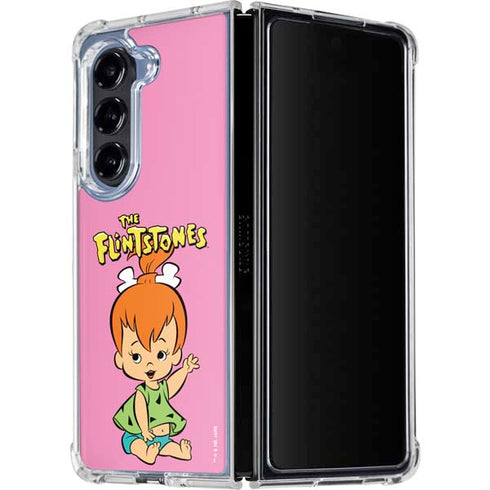 The Flinstones Pebbles Flintstone Galaxy Z Fold5 5G Clear Case