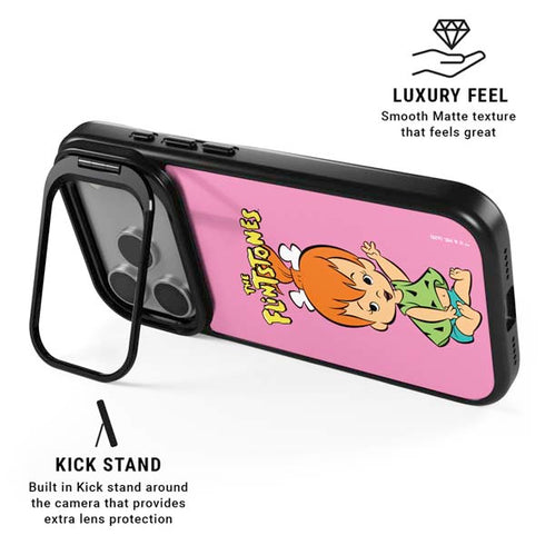 The Flinstones Pebbles Flintstone iPhone 17 Pro Kickstand Case