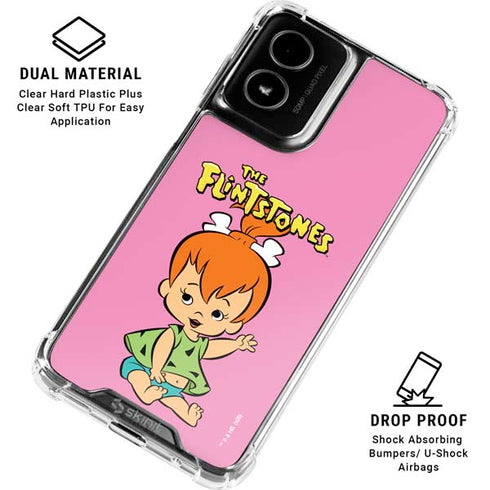 The Flinstones Pebbles Flintstone Moto G Power 5G (2024) Clear Case