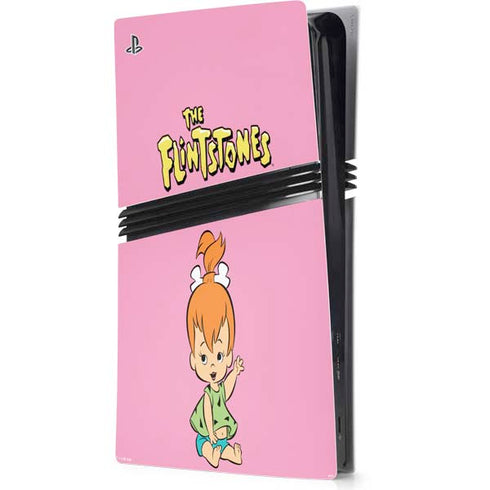 The Flinstones Pebbles Flintstone PS5 Pro Console Skin
