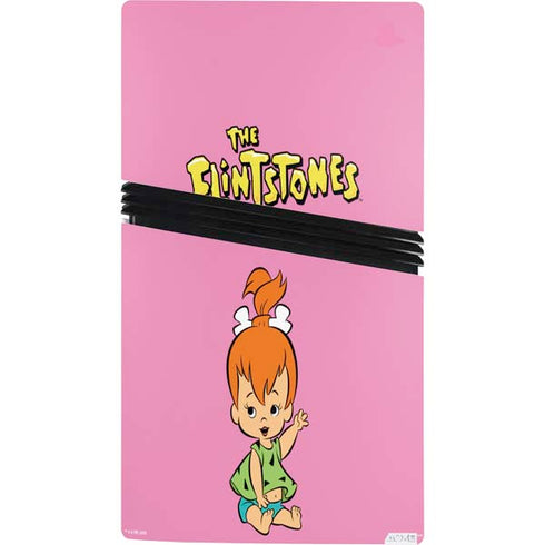 The Flinstones Pebbles Flintstone PS5 Pro Console Skin