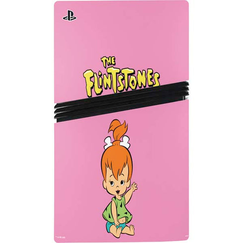The Flinstones Pebbles Flintstone PS5 Pro Disk Console Skin