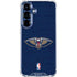 NBA New Orleans Pelicans Distressed Galaxy S25 FE Clear Case
