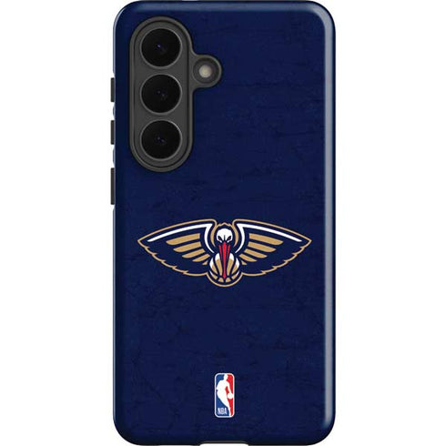 NBA New Orleans Pelicans Distressed Galaxy S26 Impact Case