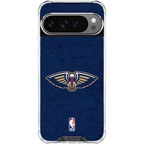 NBA New Orleans Pelicans Distressed Google Pixel 10 Pro XL Clear Case