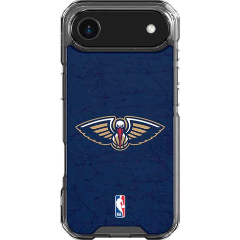 NBA New Orleans Pelicans Distressed iPhone 17 Air Clear Case
