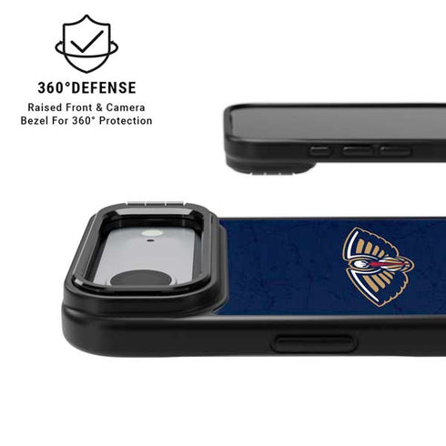 NBA New Orleans Pelicans Distressed iPhone 17 Air Kickstand Case