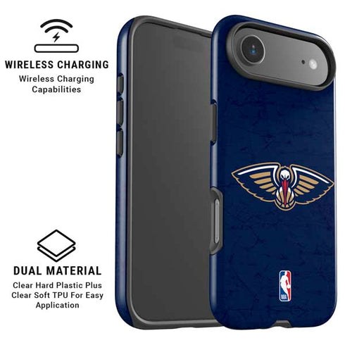 NBA New Orleans Pelicans Distressed iPhone 17 Air Magsafe Impact Case