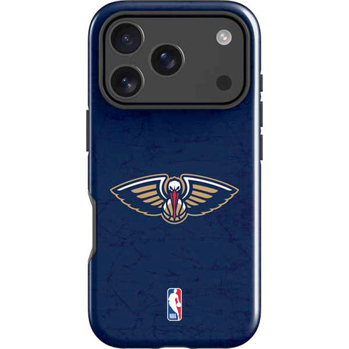 NBA New Orleans Pelicans Distressed iPhone 17 Pro Impact Case