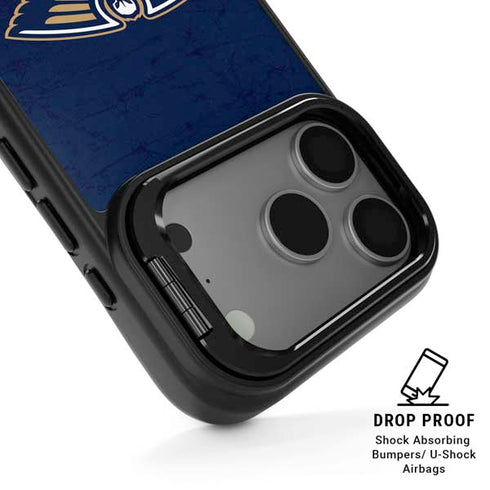 NBA New Orleans Pelicans Distressed iPhone 17 Pro Kickstand Case