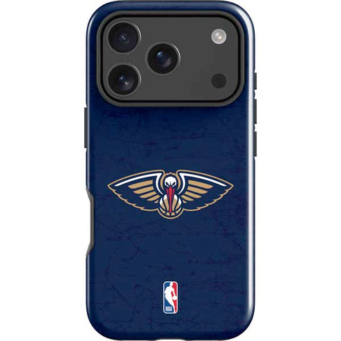 NBA New Orleans Pelicans Distressed iPhone 17 Pro Max Impact Case