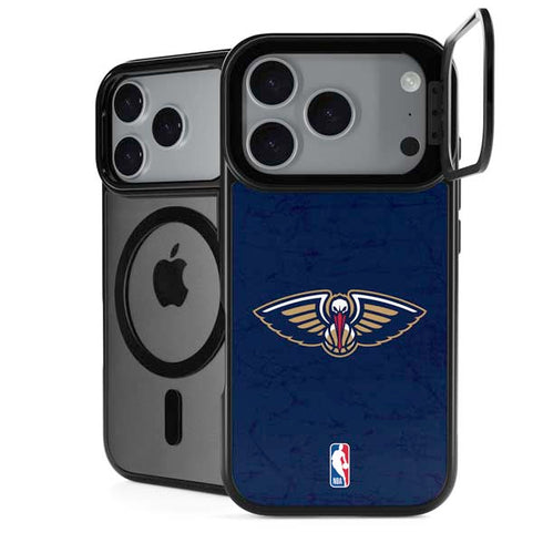 NBA New Orleans Pelicans Distressed iPhone 17 Pro Max Kickstand Case