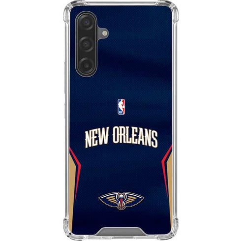 NBA New Orleans Pelicans Jersey Galaxy A17 Clear Case