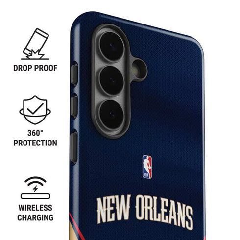NBA New Orleans Pelicans Jersey Galaxy S26 Impact Case