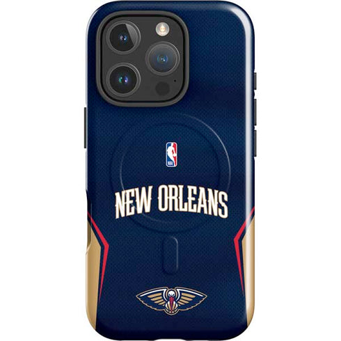 NBA New Orleans Pelicans Jersey iPhone 16 Pro Magsafe Impact Case