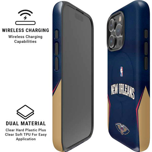 NBA New Orleans Pelicans Jersey iPhone 16 Pro Magsafe Impact Case