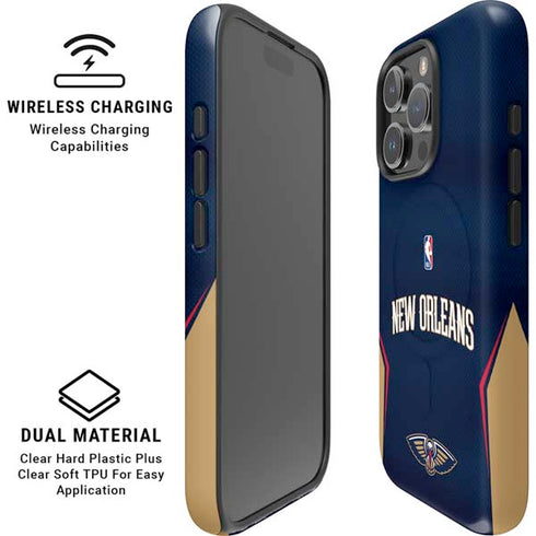 NBA New Orleans Pelicans Jersey iPhone 16 Pro Max Magsafe Impact Case