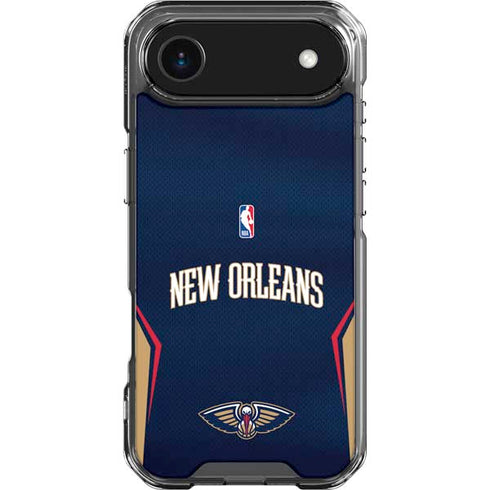 NBA New Orleans Pelicans Jersey iPhone 17 Air Clear Case