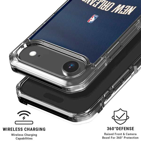 NBA New Orleans Pelicans Jersey iPhone 17 Air Clear Case