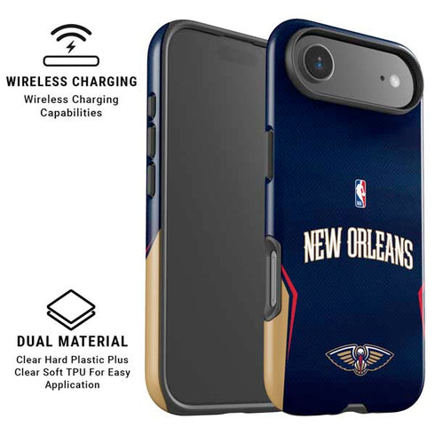 NBA New Orleans Pelicans Jersey iPhone 17 Air Magsafe Impact Case