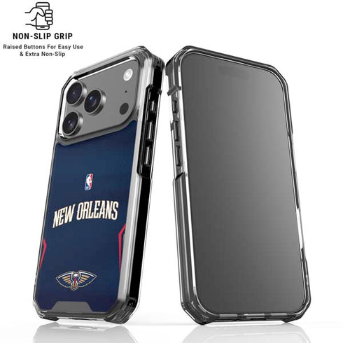 NBA New Orleans Pelicans Jersey iPhone 17 Pro Clear Case