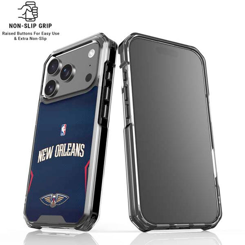 NBA New Orleans Pelicans Jersey iPhone 17 Pro Max Clear Case