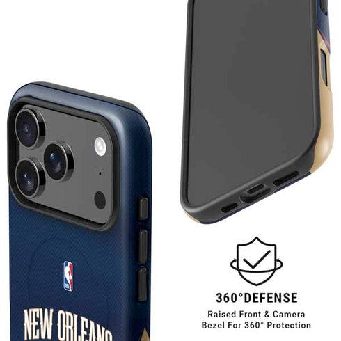 NBA New Orleans Pelicans Jersey iPhone 17 Pro Max Magsafe Impact Case