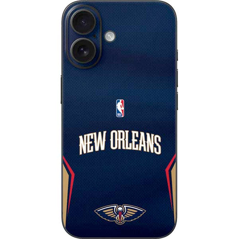NBA New Orleans Pelicans Jersey iPhone 17 Skin