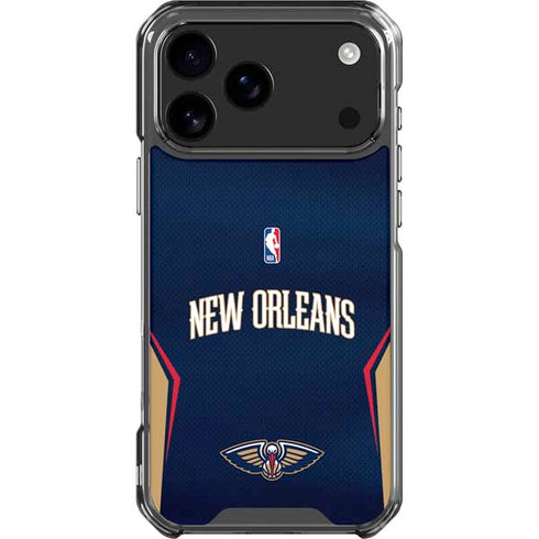 NBA New Orleans Pelicans Jersey iPhone 18 Pro Max Clear Case