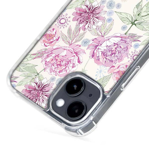 Peony Spring Floral iPhone 14 MagSafe Case