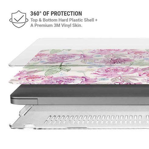 Peony MacBook Pro 14in (2021-24) Case plus Skin