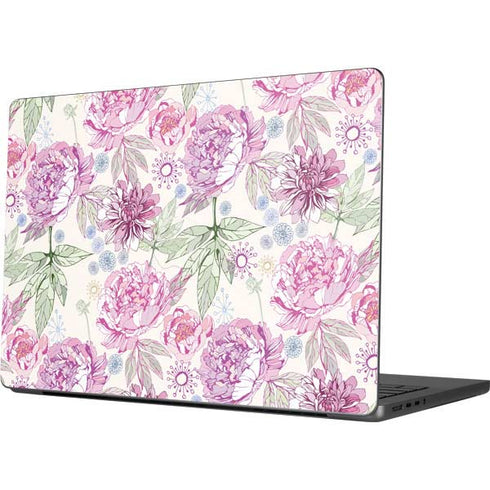 Peony Apple MacBook Pro 14-inch Skin